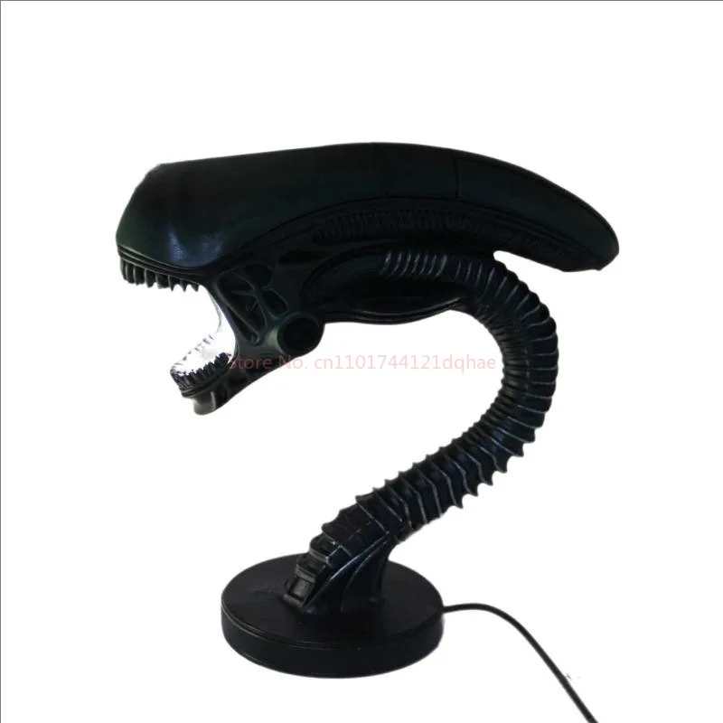 Lámpara de resina de criatura alienígena, decoración del hogar de Halloween, adorno de luz para dormitorio, figura coleccionable, lámparas alienígenas espeluznantes, decoración festiva