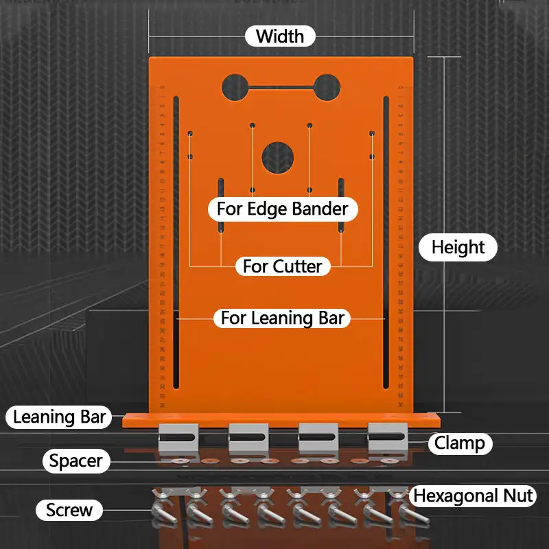 Circular Saw Guide Rail Bottom Plate Adjustable Cutting Machine Bakelite Guide Plate Saw Base Woodworking Bench Accessories