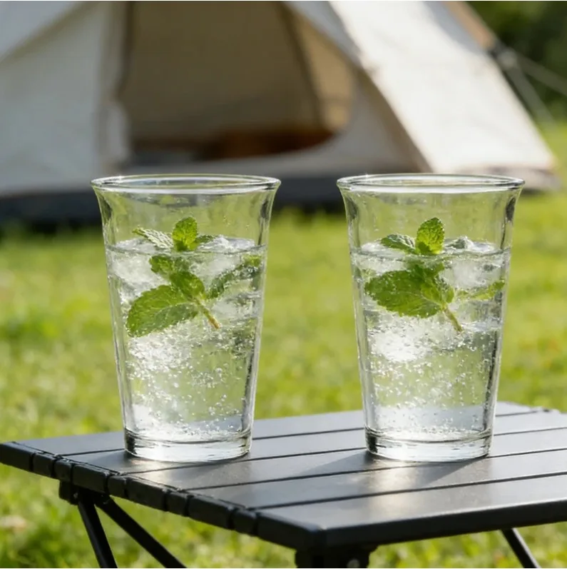 

2pcs Sets Korean Style Coffee Cup Transparent Simple Cold Drink Mug Iced Latte Coffee Mug Cafe Milkshake Tea Juice Beverage Mugs