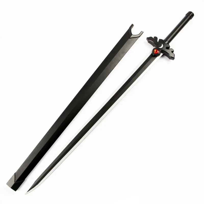 [Funny] 106cm Cosplay Anime Sword Art Online weapon Kirigaya Kazuto wooden Sword model Costume party Anime show gift toy