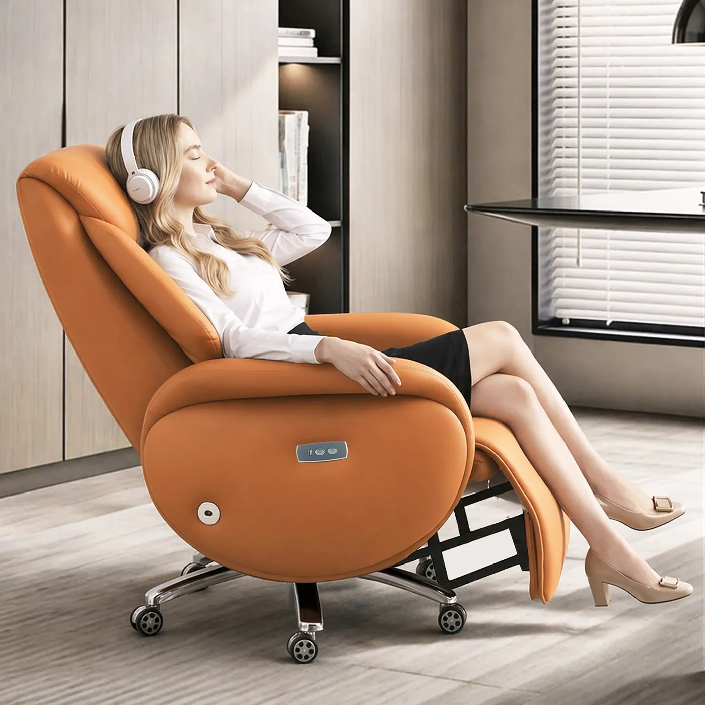 Trendy Living Room Office Chair Compact Aesthetic Rotating Postmodern Pedicure Funky Office Chair Lazy Taburete Patio Furniture