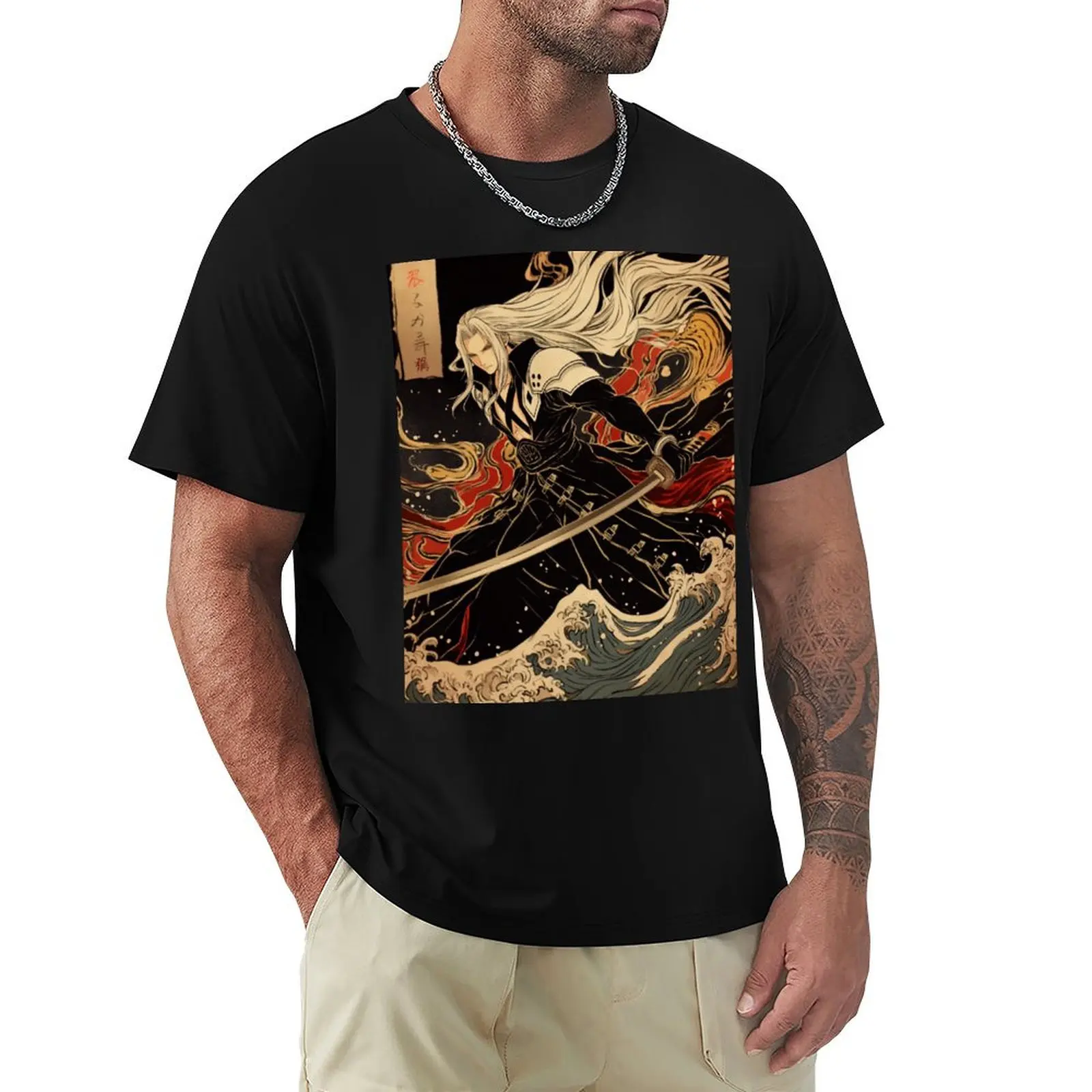 

Traditional Sephiroth T-Shirt oversized t shirt shirts graphic Blouse T-shirts man men clothing