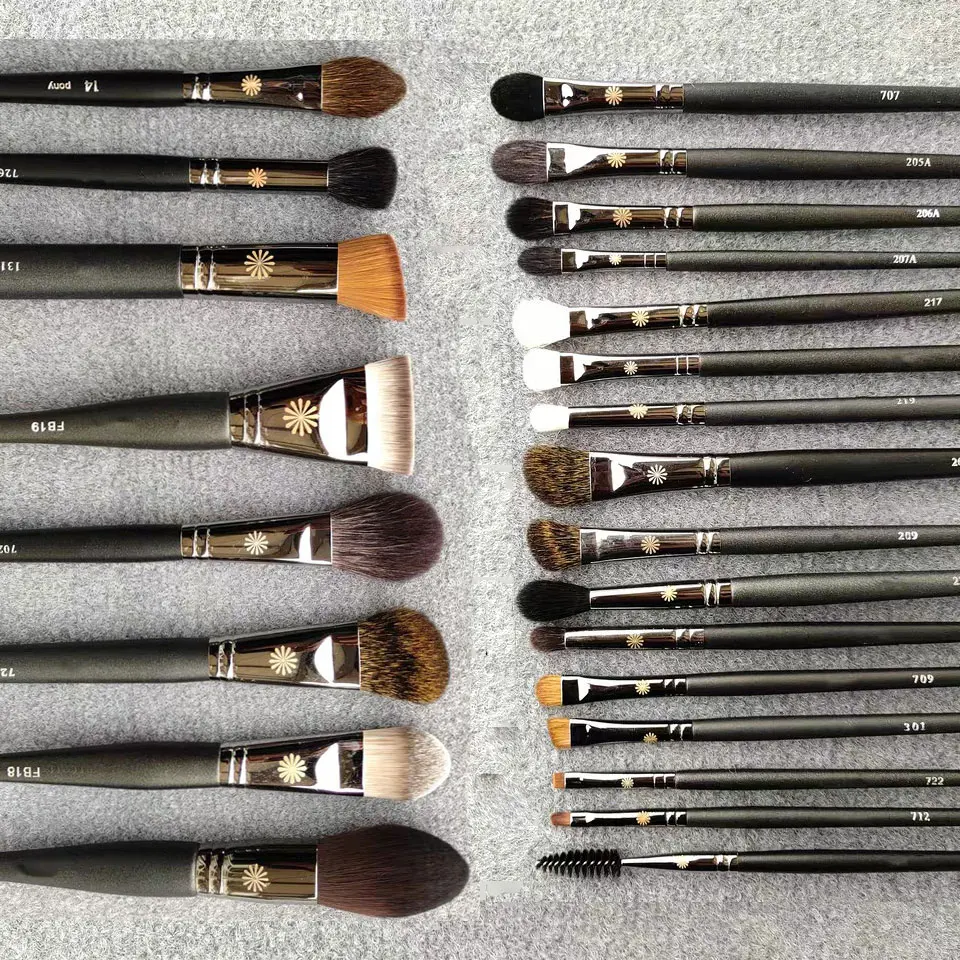 1pc manchas pincéis de maquiagem plana delineador compõem escova detalhe precisão corretivo pó contorno destaque artista ferramentas cosméticas