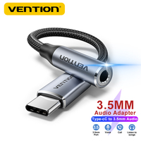 Vention USB C to 3.5 mm jack Audio Headphone Cable For Samsung S24 Xiaomi 14 ultra Oneplus 10 9 Type C to 3.5mm Earphone Adapter