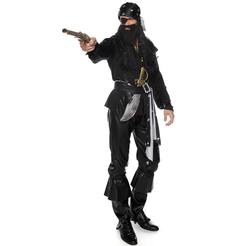 Services.com 7.5 Pirates des Caraïbes Cosplay Costume pour Homme et Femme, Costumes de Carnaval d'Halloween, Ensemble de Jeu Trempé, Couple Wlwear