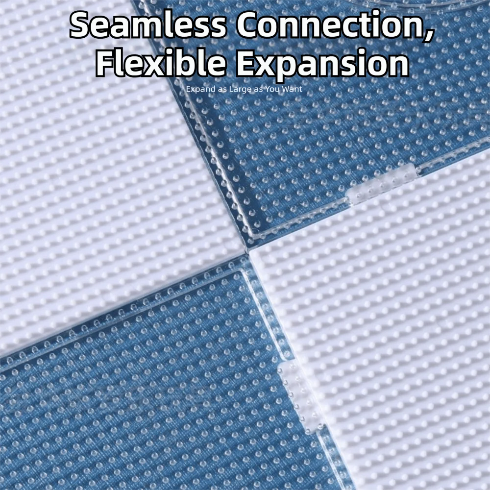 4개입 사각 퓨즈 비즈 페그보드 고온 저항 52개 못 멜팅 비즈 페그보드 견고한 흰색 투명