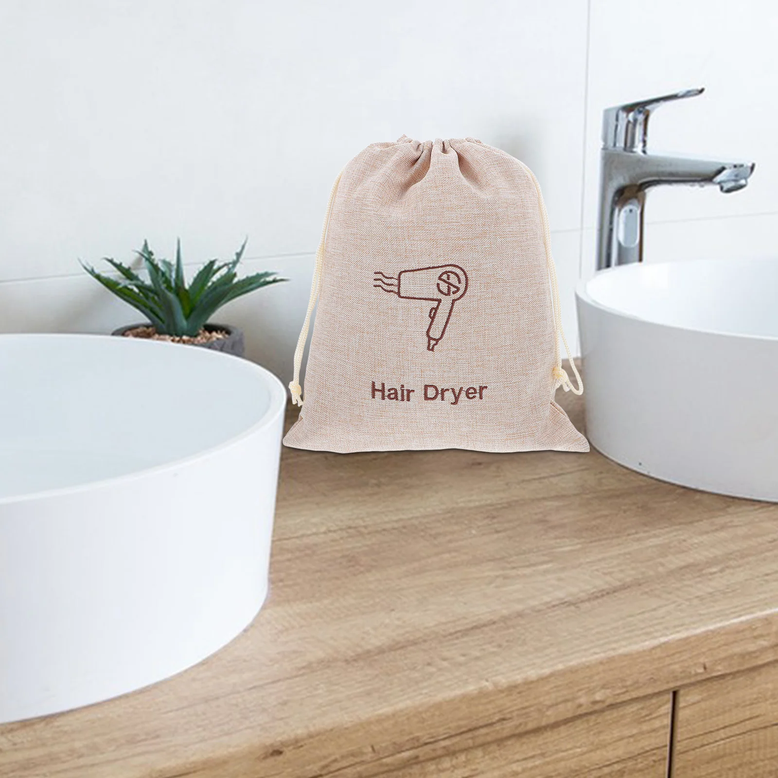 

Hair Dryer Storage Bag Clothes Cover Travel Toiletry Drawstring Beauty Organizer for Imitation Fabric Blow Case