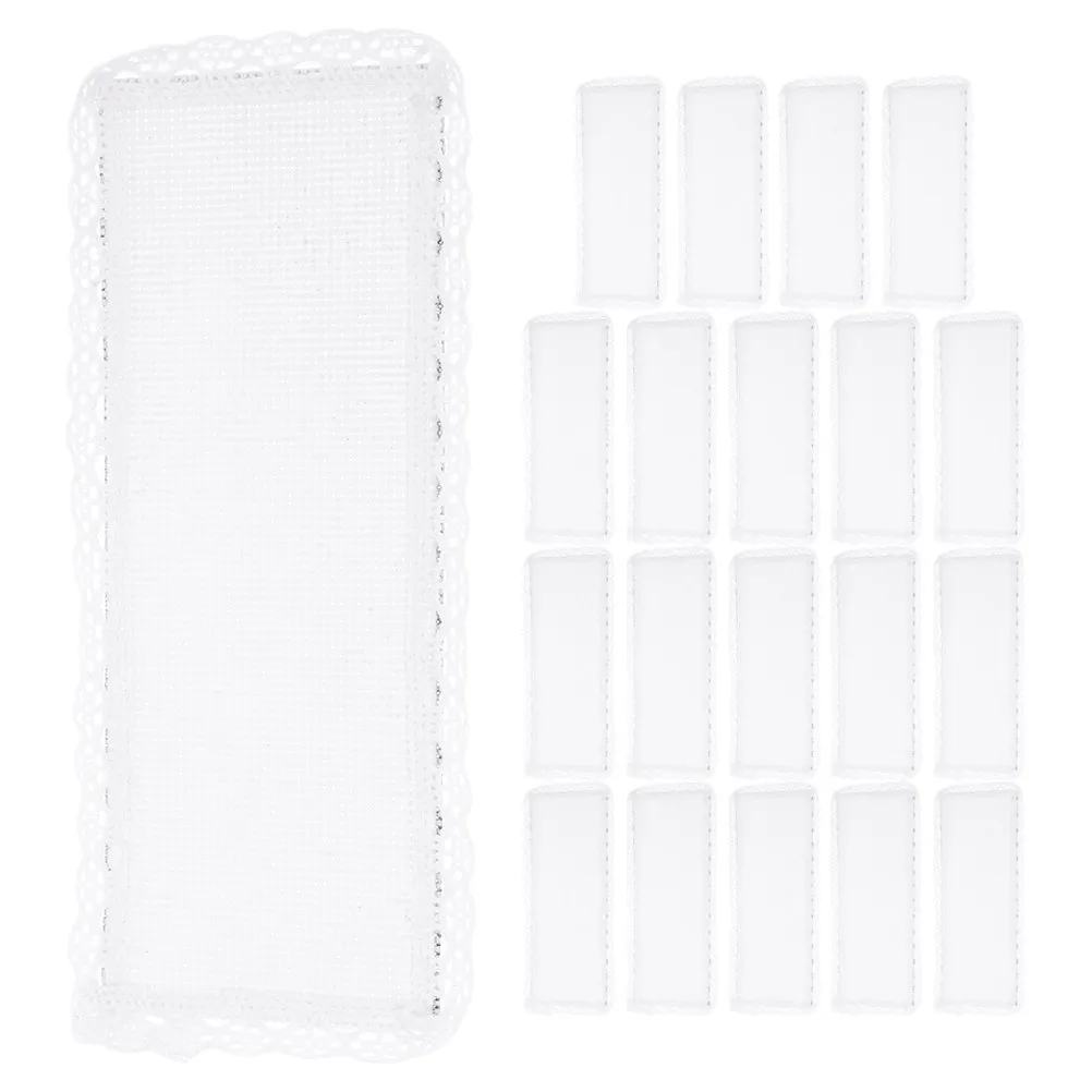 

20Pcs Blank Cross Stitch Bookmarks DIY Bookmark Craft Kit Unfinished Embroidery Fabric Sewing Bookmarks for Crafting Beginners
