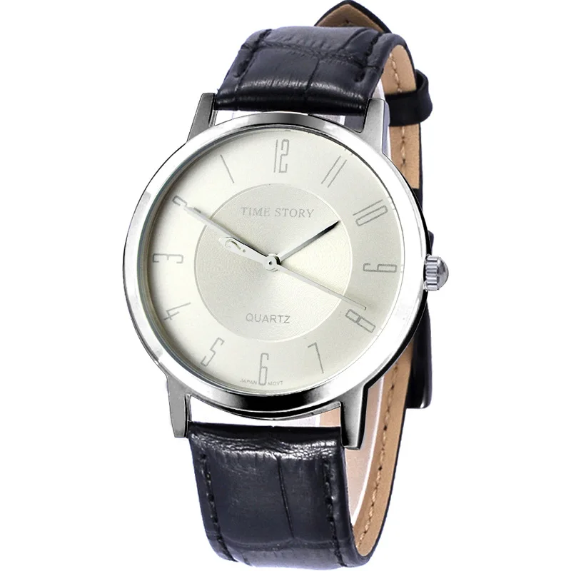 Backwards Reverse Dial Watch for Men High Quality Stainless Steel Quartz Watches Simple Clock Male Business Man Retro Wristwatch