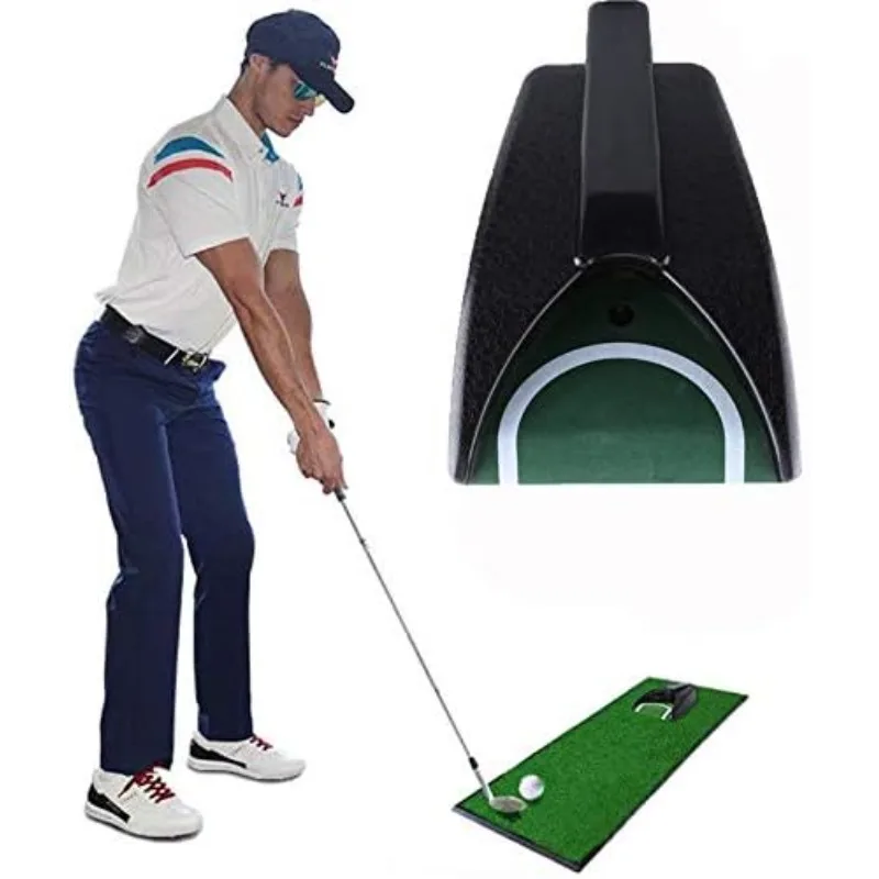 Indoor Outdoor Golf Training Auto Return Putt Cup Electric Ball Rebound Machine For Office Leisure Backyard Golf Skill Exercise