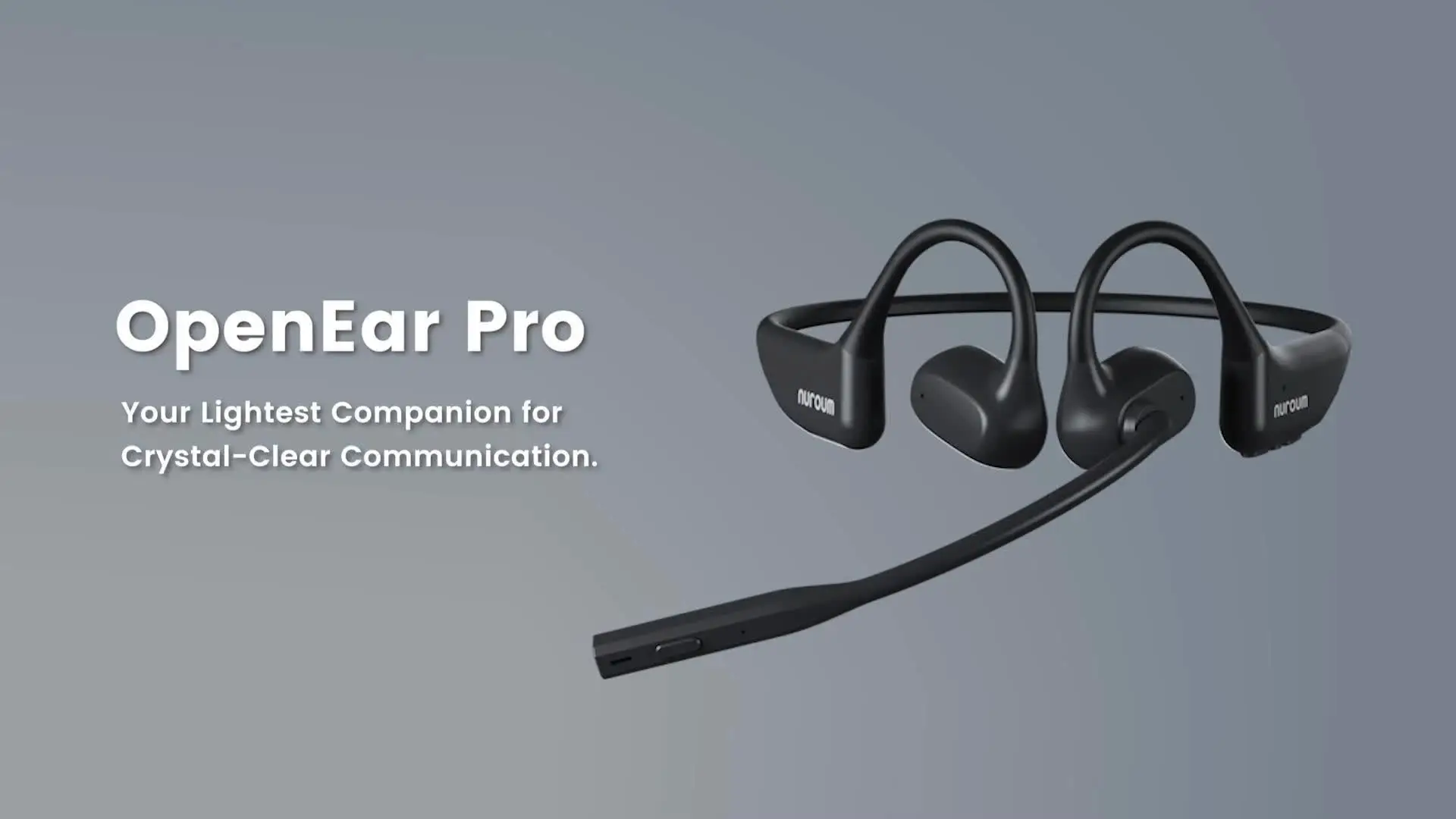 NUROUM OpenEar Pro 2 Headphones with Mic, Noise Reduction Earphone