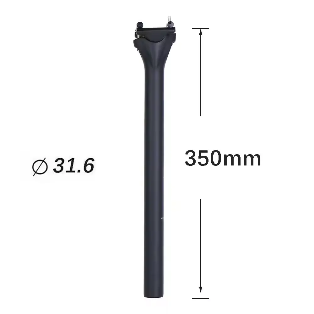 ELITAONE Carbon-Fahrrad-Sattelstütze, 135 g, leicht, 27,2/30,9/31,6 mm, unidirektional, matt, für Rennrad und MTB, Sattelstütze 63C