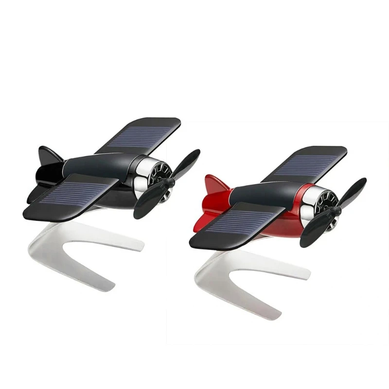 Air Freshener Solar Energy Rotating Propeller Improve Car Environment