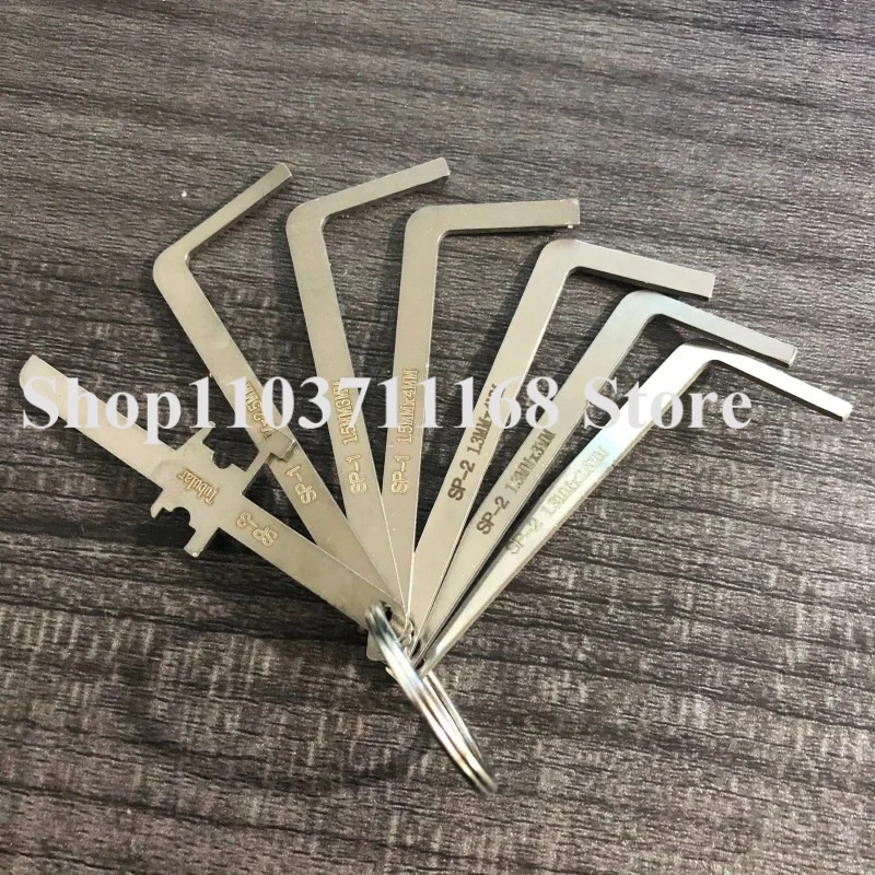 

Locksmith Lockpick Set of Lock Picks High Quality Practical Locksmith Tool Kit Replacement Turning Double Head Tension Wrench