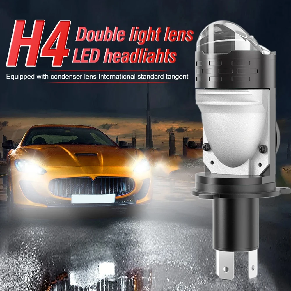 

12V 24VProjector H4/9003/HB2 LED Car Headlight Bulbs Lens 1500000LM 1300W Canbus Turbo Auto Bulb H4 High Low Light Fog lamp bulb
