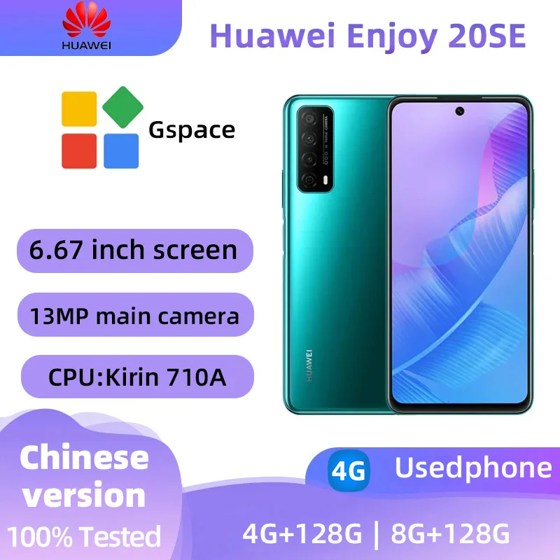 HUAWEI Enjoy 20se 4g Smartphone 6.67 Inch LCD 5000 MAh Mobile Phones 13MP Camera Original Used Phone