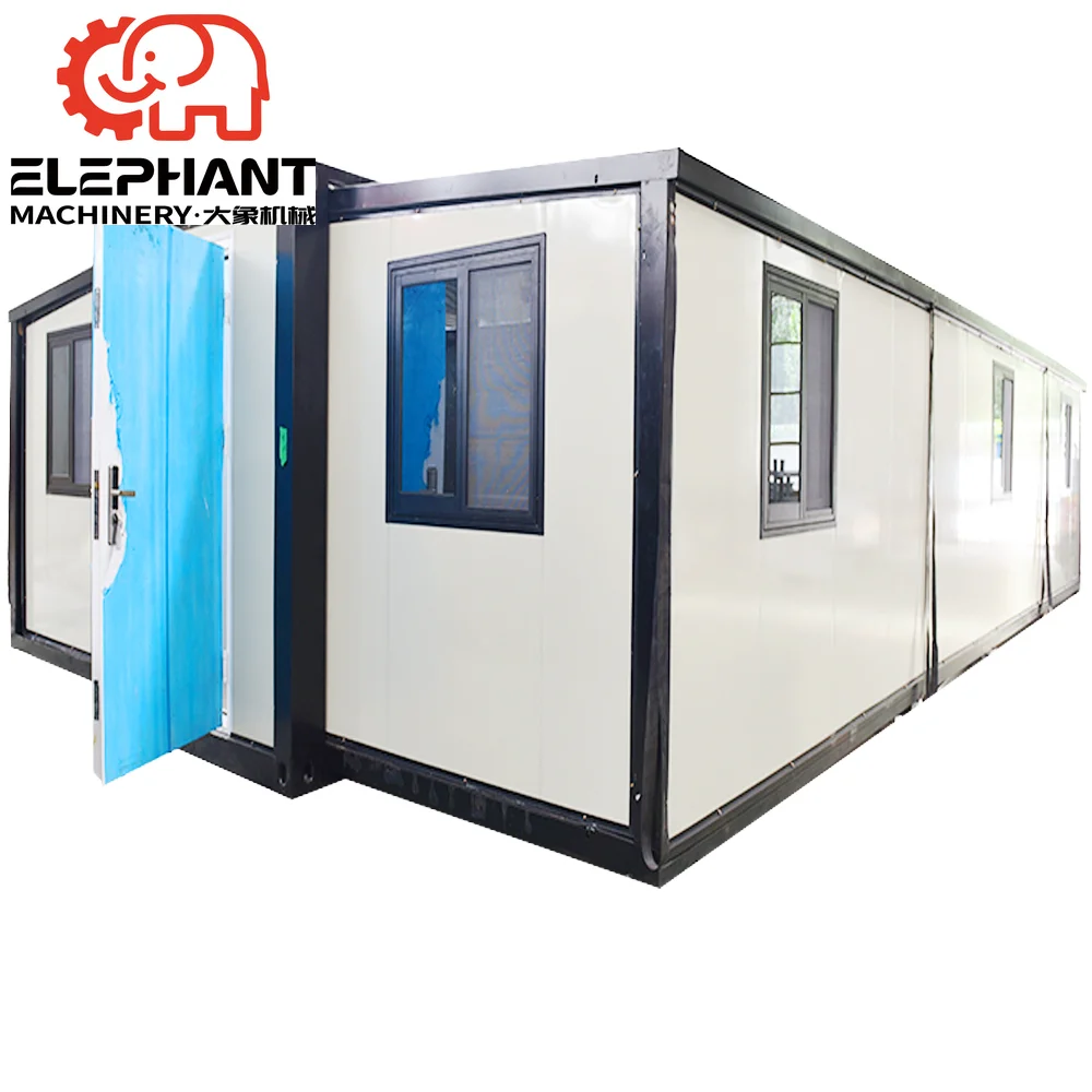 Ready-Made 3 Bedroom Expandable Container House 20ft Prefabricated Modular Steel Tiny Houses Apartment Use Modern Design