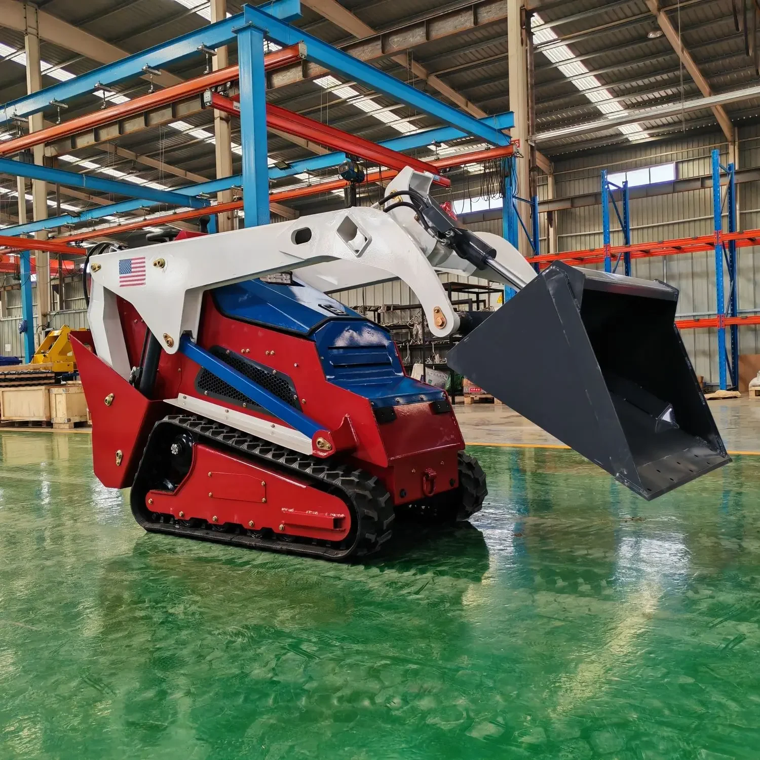 V-1000 CE Epa Engine Die sel inoler Mini Skid Steer Loader dreams achment avec Track