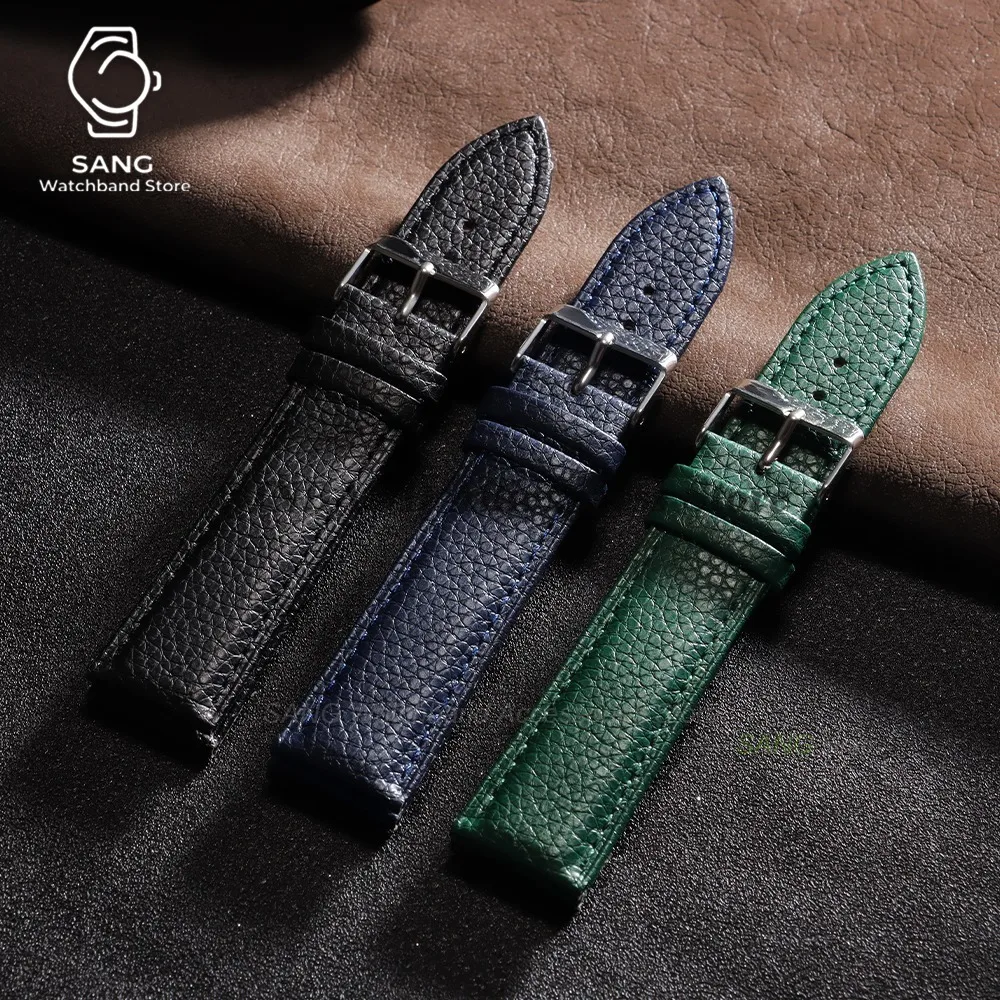 10mm 12mm 14mm 16mm 18mm 20mm 22mm Litschi-Muster Leder-Uhrenarmband Ersatz-Armband für Herren und Damen Sport-Uhrenarmband – Detail 7