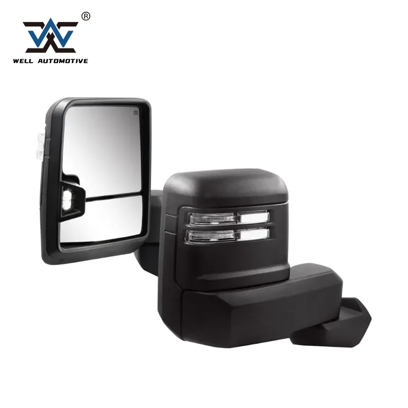 

High Quality Offroad Side Mirrors Aftermarket Black Rearview Mirror With Turn Signal Led For GMC 1500 2019