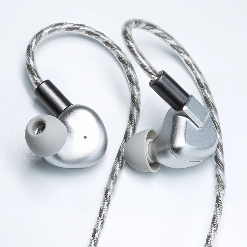 Letshuoer S12 14.8 مللي متر مستو سائق مغناطيسي IEMs مرحبا فاي مراقبة الموسيقى سماعات الفضة مطلي كابل نحاسي أحادي البلورية 3.5 مللي متر