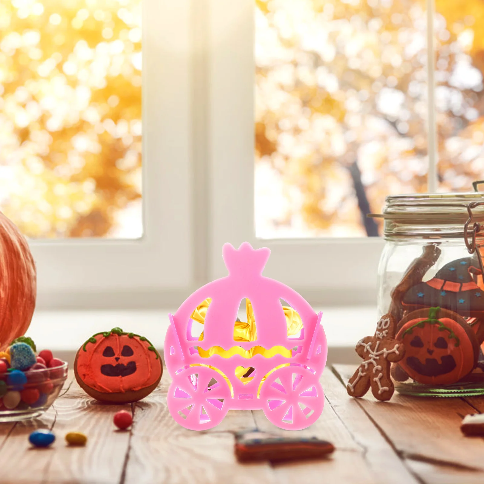 

4Pcs Carriage Candy Box Pumpkin Cart Shape Candy Holder Party Favor Storage Wedding Gift Box Wedding Supply Gift Holder