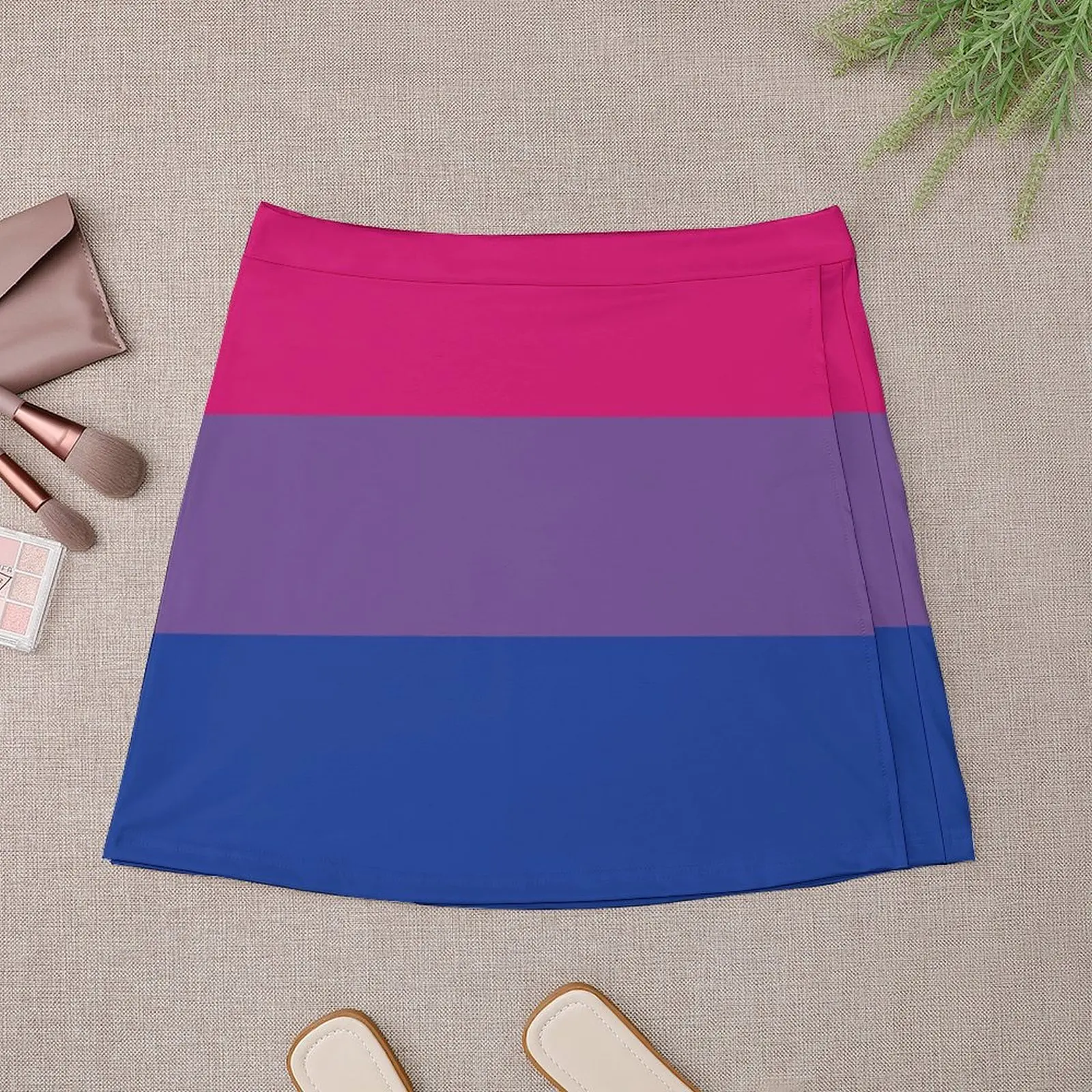 Bisexual Pride Flag Mini Skirt korean skirt skirts women summer 2024