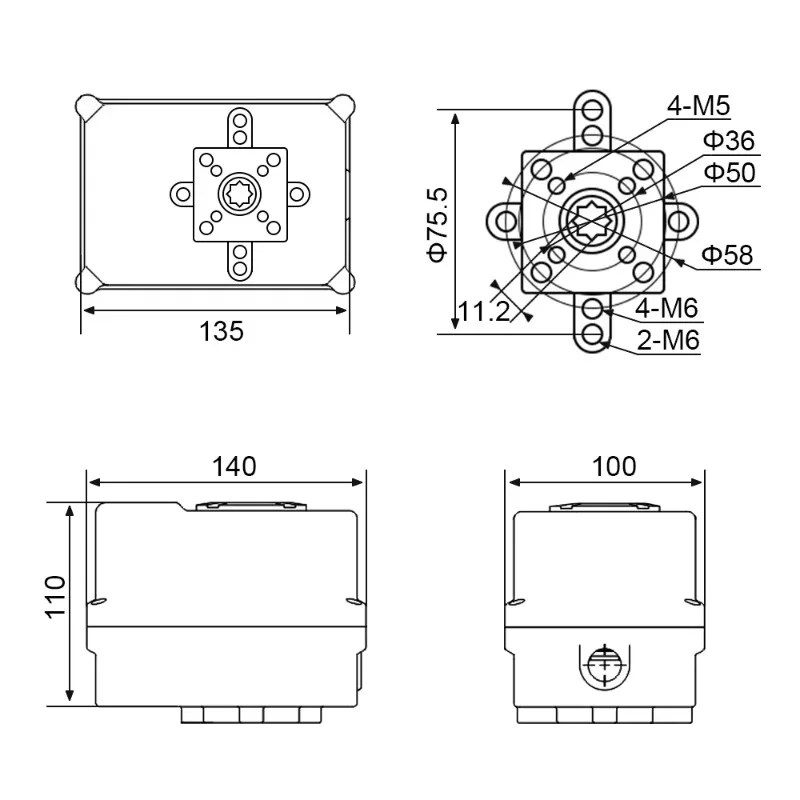 Switch Type 24V DC DN32 1Mpa BSP NPT Threaded Electric Actuator 2-way Electric P-VC Ball Valve