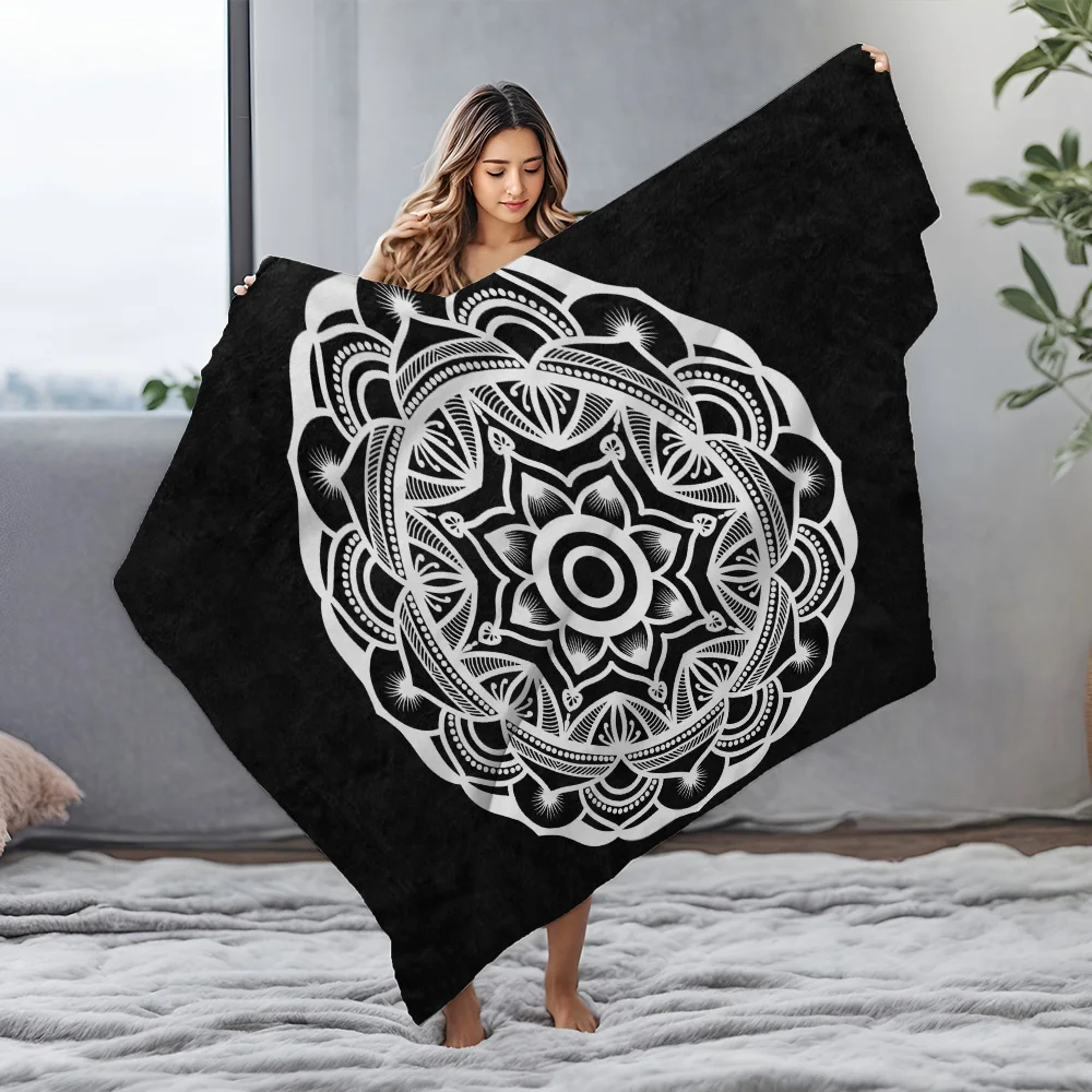 بوهو ماندالا بطانية مخدر هندسية طباعة رمي بطانية الهبي نسيج المفرش مهرجان هدية جدار ديكور