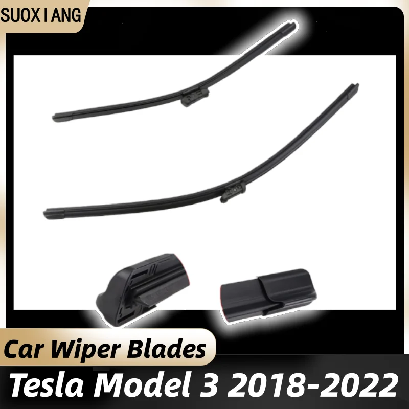 

Car Windshield Windscreen Wiper Blades 28+17 For Tesla Model 3 2018-2022 Front Rear Window Wiper Blade Set Accessories