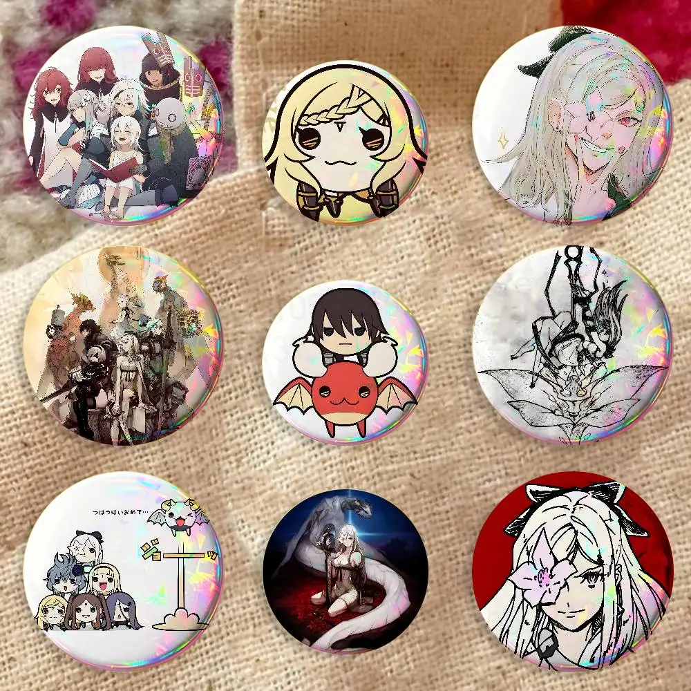Zero Mikhail Accord D-Drakengard 3 Enamel Pins Badge Round Brooch for Backpack Decor Accessories 25/32/44/58/75mm