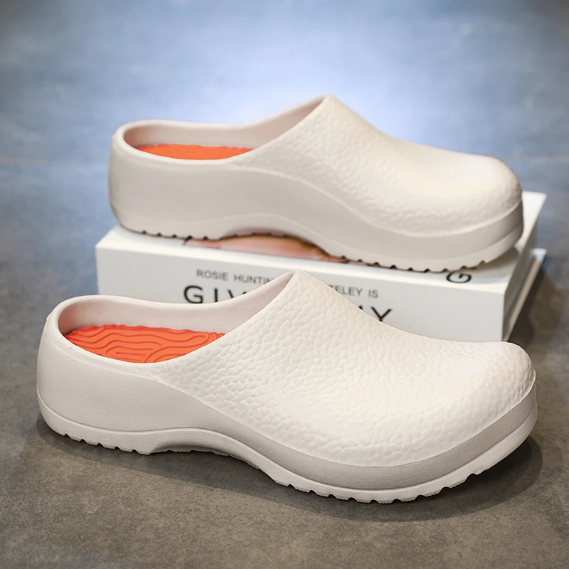 2025 Men Slippers Couples Garden Clogs Women Water Proof Chef Shoes Beach Sandal Slippers For Pet Workers Outdoor Fishing Shoes