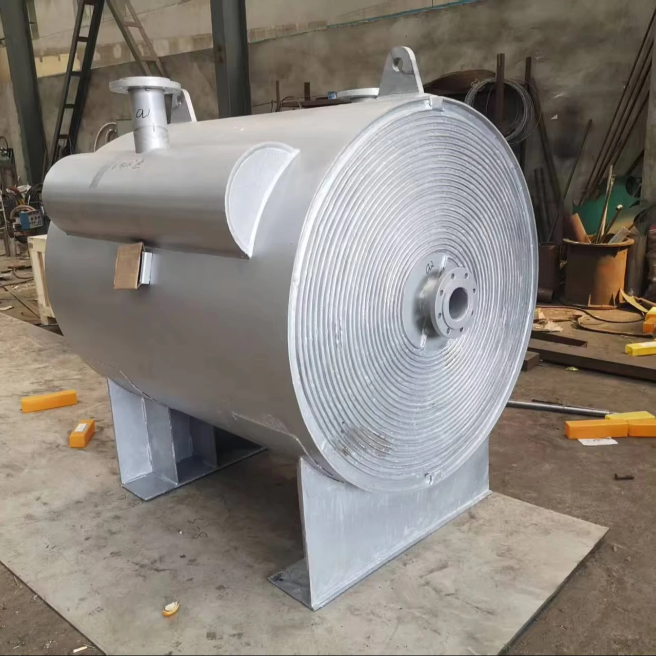 Compact Spiral Plate Heat Exchanger for Petrochemical Light Oil Heating & Small Flow Waste Heat Recovery