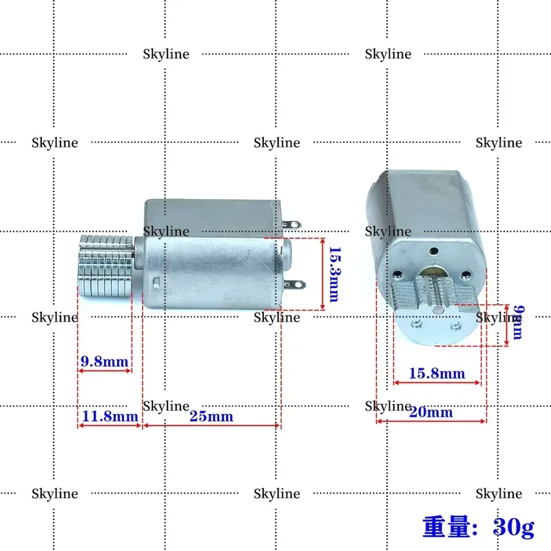 130 DC Vibration Motor 3V-6V Stack Eccentric Wheel For Massager Beauty Instrument Super Shock