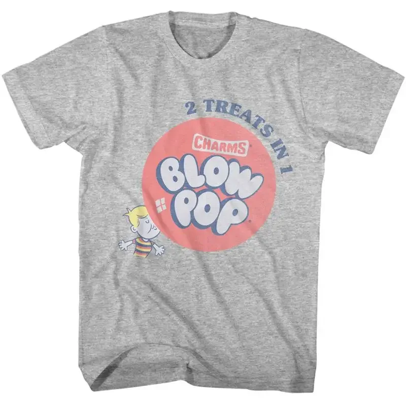 Tootsie Roll Candy Charms Blow Pop 2 Treats In 1 Men's T Shirt