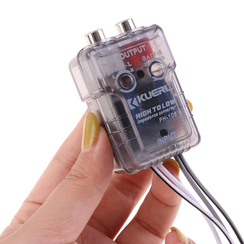 Auto Part Car Stereo RCA Speaker Wire High To Low Level Line Control Output Impedance Converter Adapter Wire PH-2