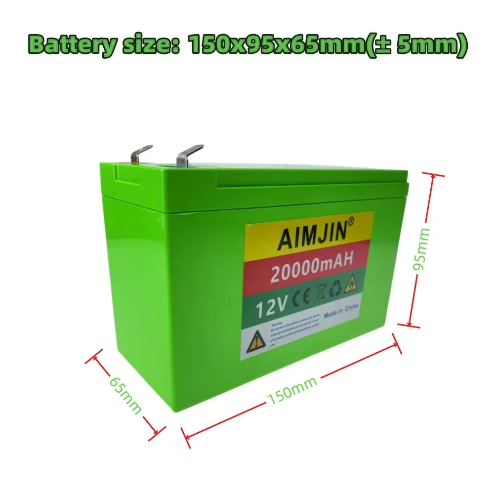 12V 20Ah Lithium Ion Battery For Sprayer Scale Access Control Children Toy Airplane