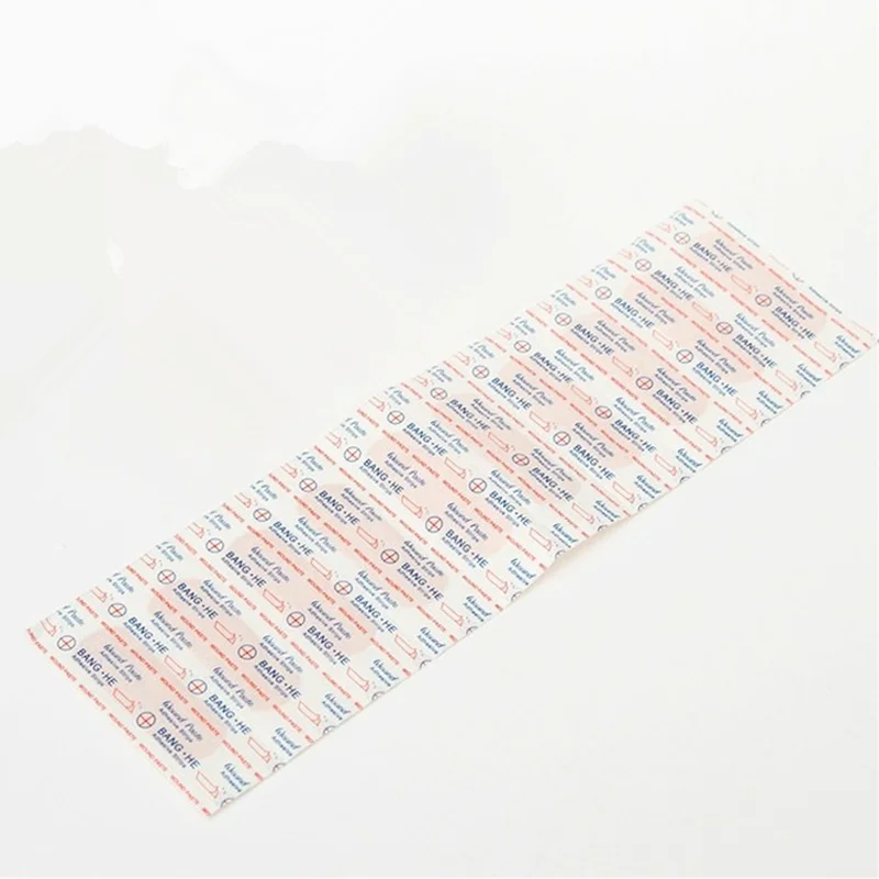 100Pcs/Pack Breathable Waterproof Adhesive Plaster Round Medical Wound plast First Aid Bandage Wound Hemostasis Sticker