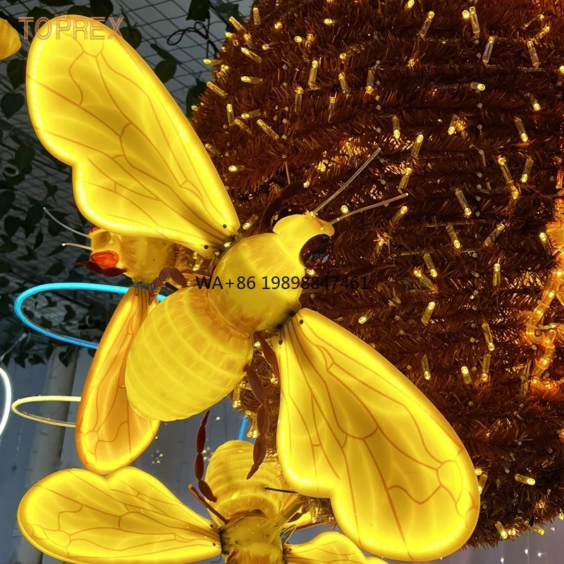 

Outdoor Landscape Decorative Lighting Beehive Nest LED Motif Lights Honeycomb and Dynamic Bee