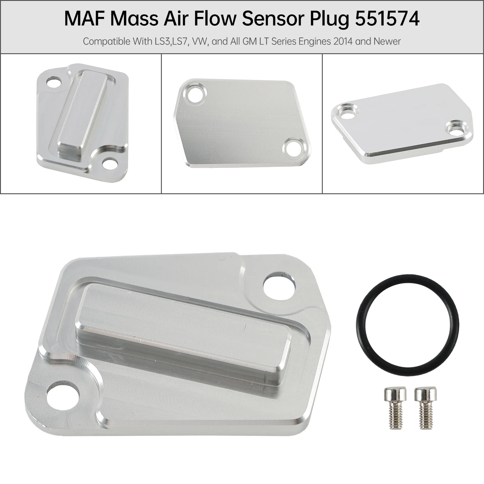 Artudatech MAF Mass Air Flow Sensor Plug LS Billet Seal 551574 For LS LS3 LS7 L83