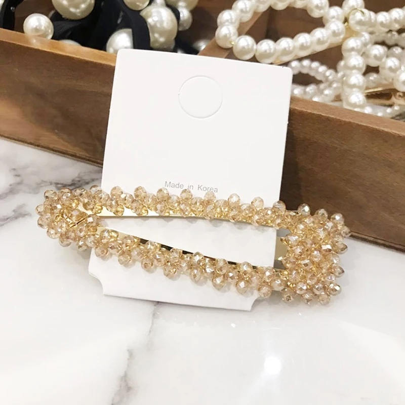 1 шт., заколка для волос с кристаллами