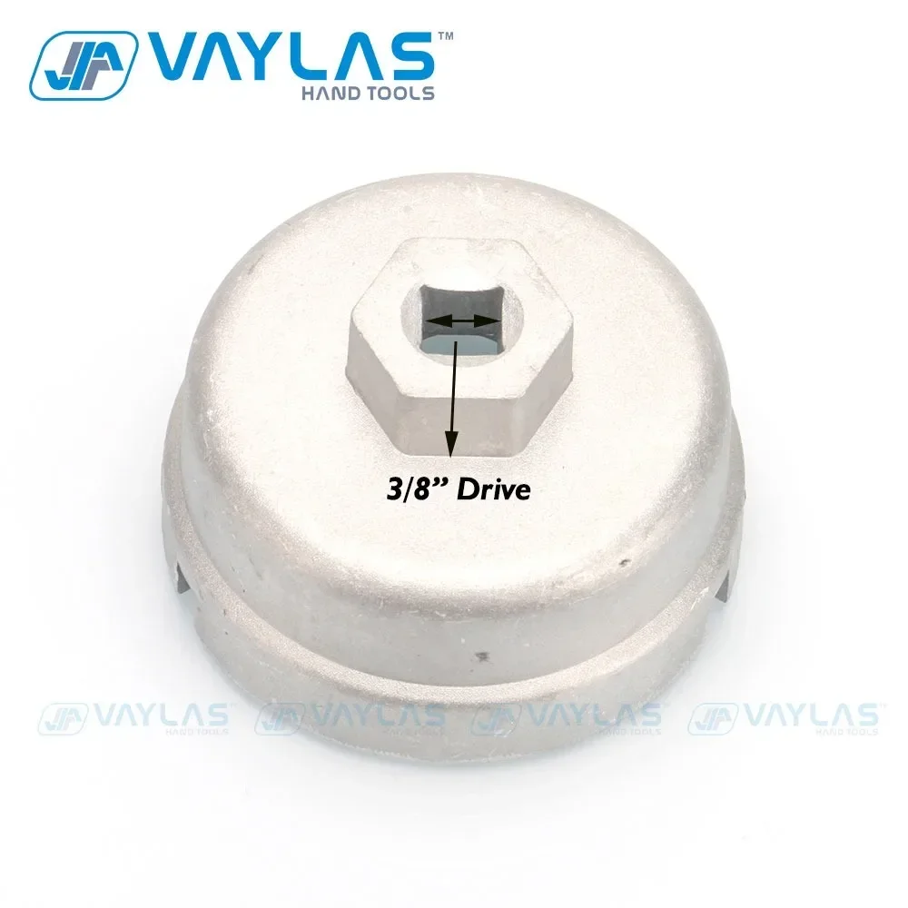 Veconor chave de copo de alumínio chave de filtro de óleo tampa ferramenta removedor 14 flautas universal para lexus/toyota