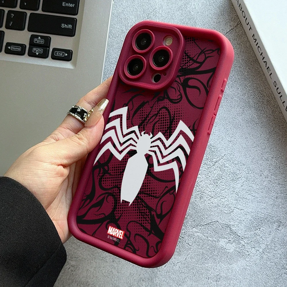 Venom Spider-Man Telefoon Case voor Samsung S25 S24 S23 S22 S21 S20 Note20 FE Plus Ultra 4G 5G Zachte Siliconen TPU Cover