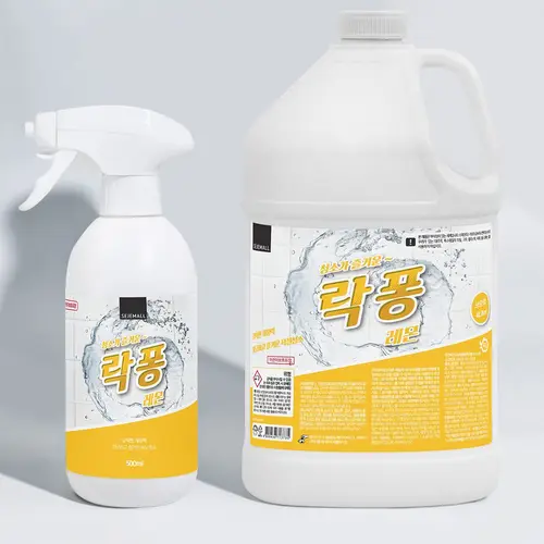 락퐁 4L+500ml 레몬향 욕실 화장실 청소세제 클리너 