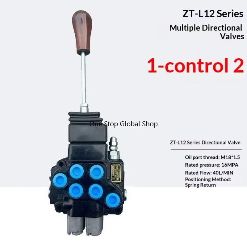 Manufacturers Supply ZT-12-2 Multi-way Valve Loader Harvester Manual Internal Thread Straight-through 16 MPa M18*1.5 Port