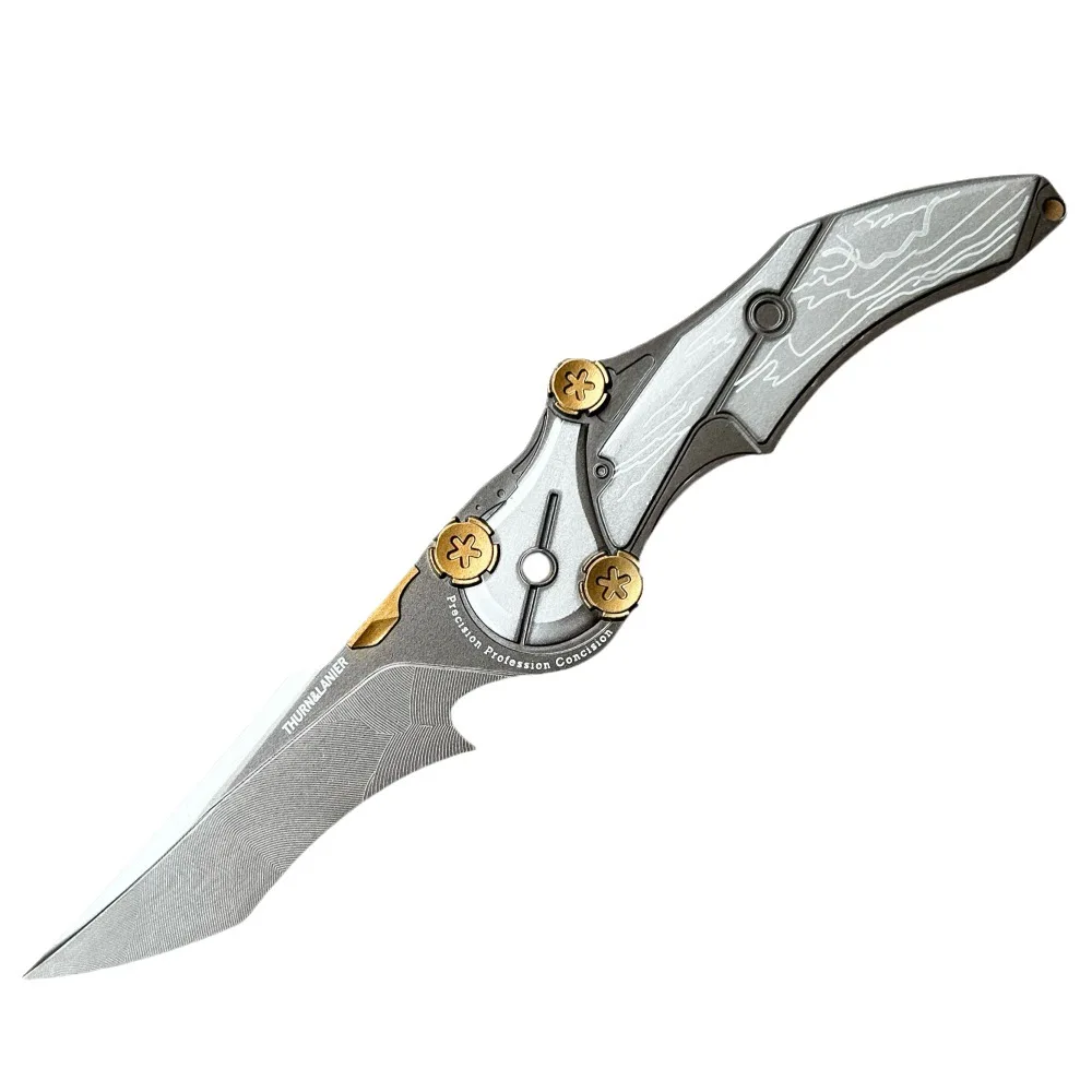 22CM Delta Force Blade of Mercy Chinese Game Randapparatuur Volledig Metalen Ambachtelijke Wapen Model Collectible Bureau Ornamenten Veilig Jongen speelgoed