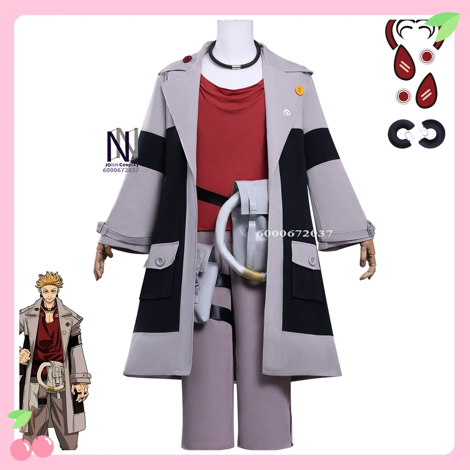 

Enji Two-Dimensional Cross-Border New Style Anime Character cosplay Costume comic con and animation role-playing as characters