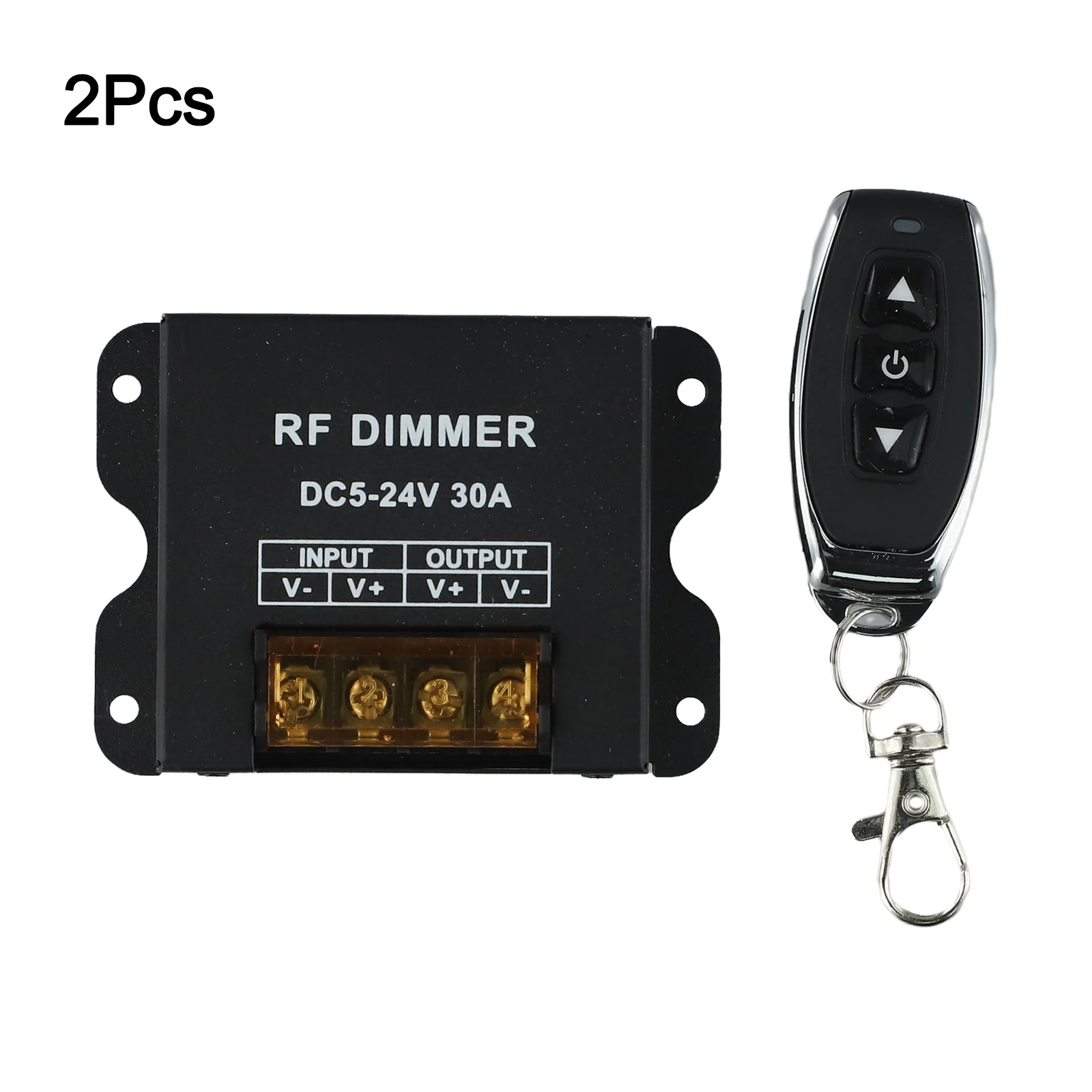 LED Dimmer RF Wireless Remote Control DC 12-24V 30A Light Strip Dimmer PWM Dimming Technology For DC 12V-24V Lighting System