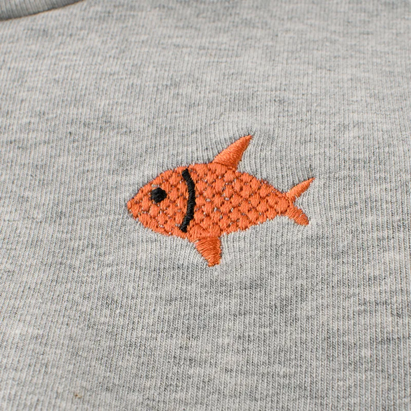 2024 Spring Autumn Children Turtleneck Undershirt Baby Boys Long Sleeves T-shirt For 1-9Yezrs Kids Fish Pattern Embroidery Top