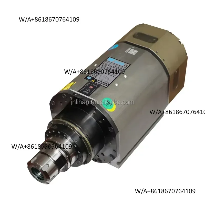 2026 HQD CNC Water Cooled Spindle Motor GDL75-HSK63F-24Z/15-4 15kw/7.5kw Bearing Milling Application 380V Inverter Drive